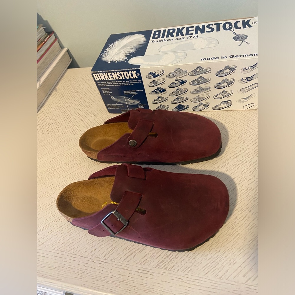 Birkenstock Boston in zinfandel leather size 37